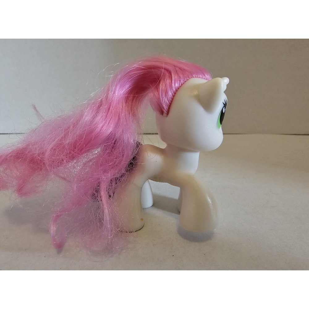 My Little Pony Unicorn Figure White Pink Hair Purple Tail ~3" Toy - Picture 2 of 5